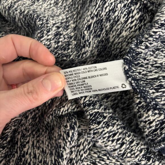 Knox Rose Cardigan Sweater Womens Large Navy Open Drape‎ Aztec Southwest Boho - Picture 13 of 13